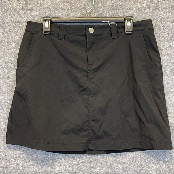 EDDIE BAUER Travex Skort Black Size 10 NWT Quick-Dry Travel Outdoor Active New - Picture 1 of 16